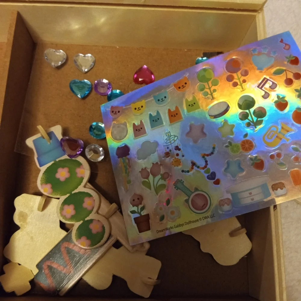 Wooden Gabby's dollhouse